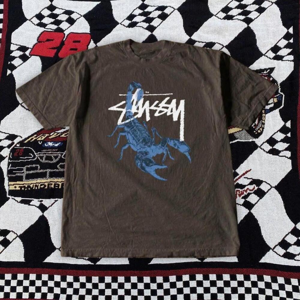 Brown StSsy Scorpion Tee